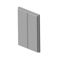 Betonová/žárobetonová deska zadní, střed KV IMPRESSION 3G 70.50.14 